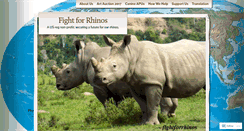 Desktop Screenshot of fightforrhinos.com