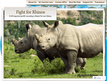 Tablet Screenshot of fightforrhinos.com
